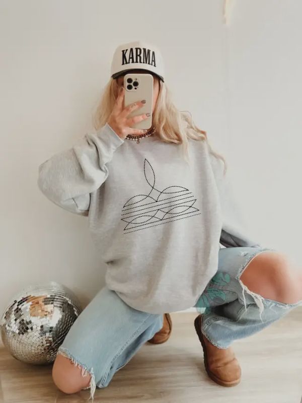 Boot Stitch Western Graphic Comfort Colors Tee