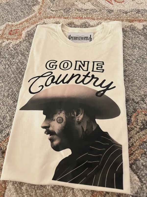 Post Malone Gone Country Western Tee