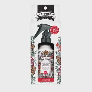 Sole~Pourri Shoe + Foot Odor Spray, Cedarwood + Eucalyptus