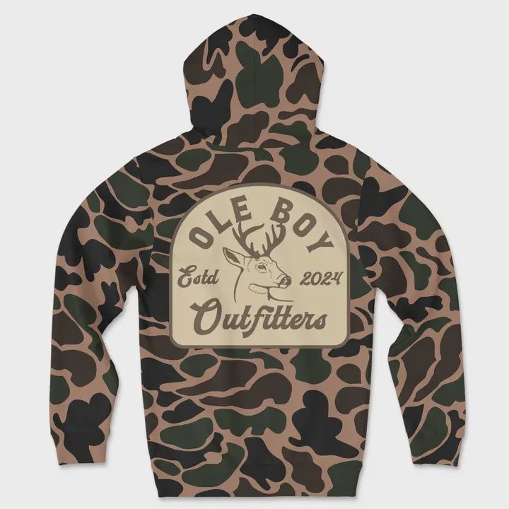 Ole Boy Camo Buck Hoodie, Size: Small
