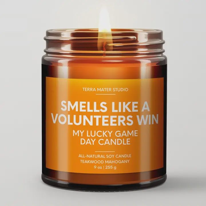 Smells Like A Volunteers Win | Lucky Game Day Candle