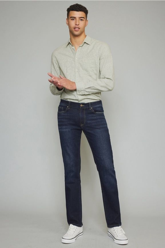 REG Real 5 Pocket Slim Straight KM1003RST, Size: 30