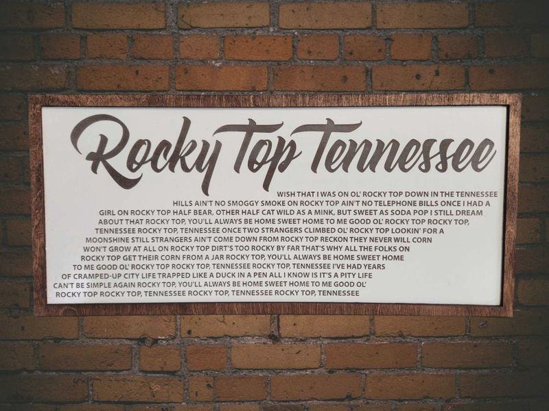 Rocky Top, Tennessee, Tn Gifts, Song Lyric, Cabin, Mountains