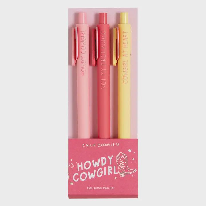 Howdy Cowgirl Western Pen Set
