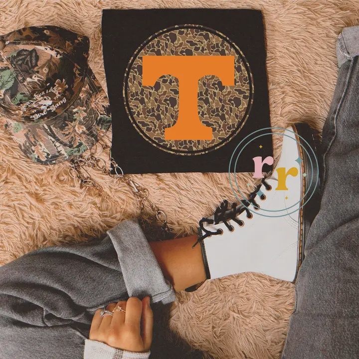 Camo Tennessee Graphic T-Shirt, Size: Small