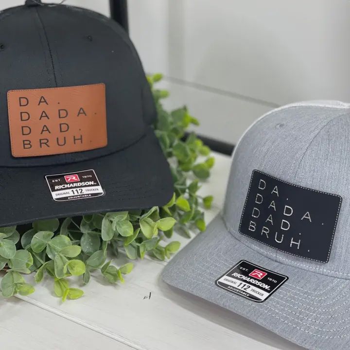 Adult Da, Dada, Dad, Bruh Patch Snapback Hat