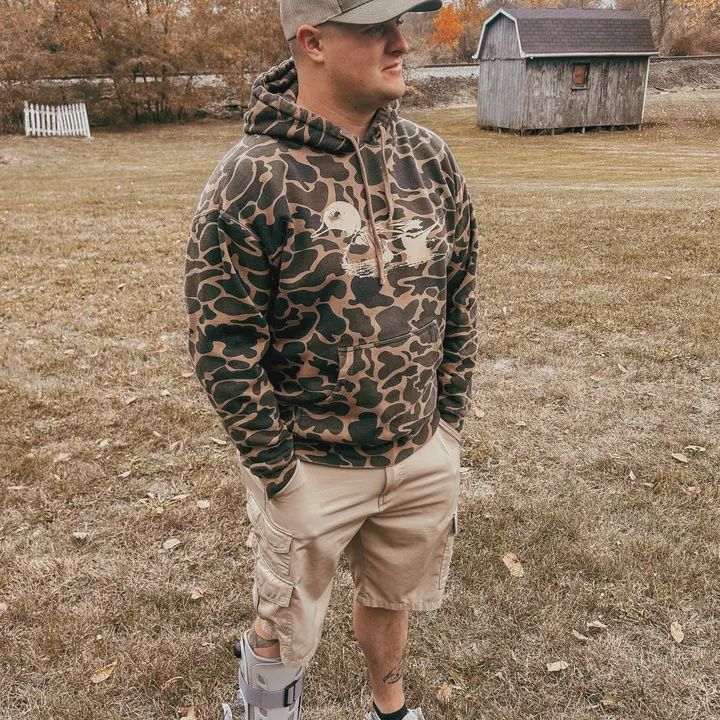 Duck Camo - Hooded Sweatshirt, Size: Small