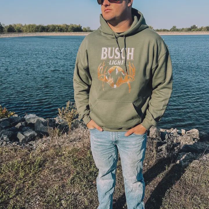 Double Drop Busch Mountain, Color: Military Green, Size: Small