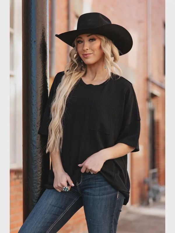 Half Sleeve Relaxed Pocket Blouse
