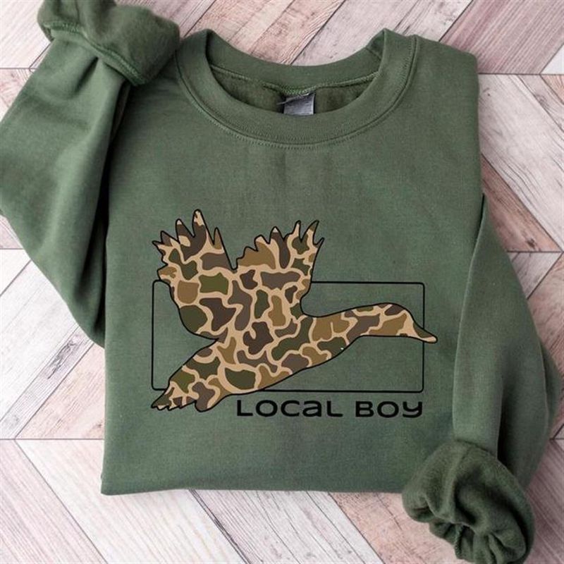 Local Boy Camo Duck Sweatshirt - Unisex Casual Shirt