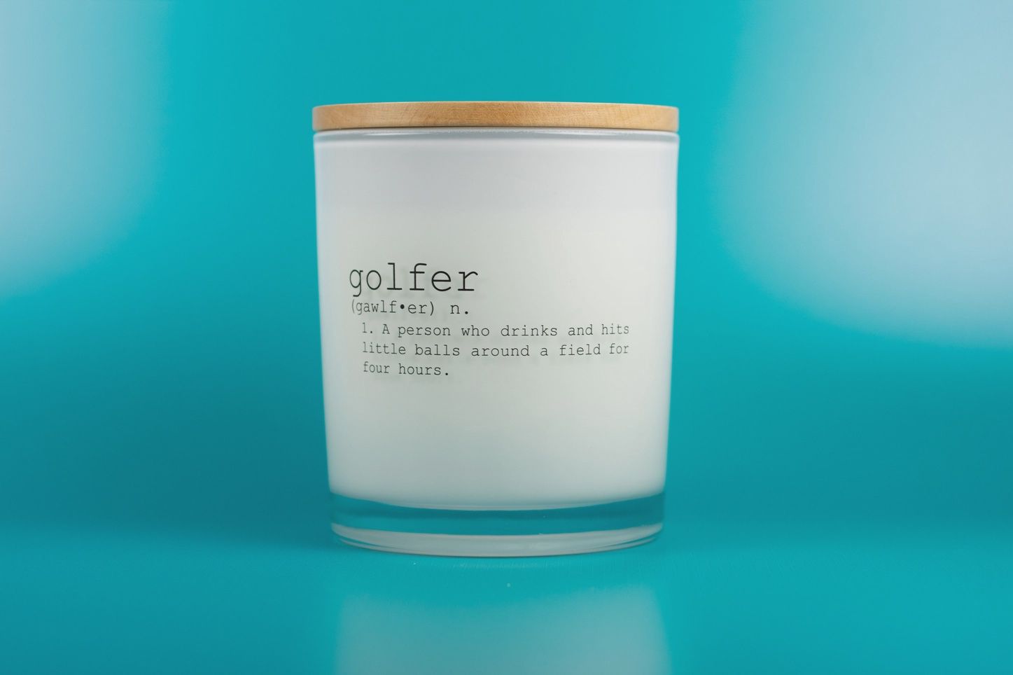 Golfer Defintion Soy Candle, Fragrance: Teakwood &amp; Tobacco