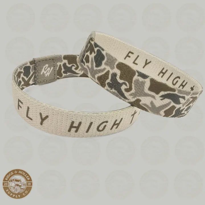 Fly High Lay Low “Duck” Camo Bracelet Tan