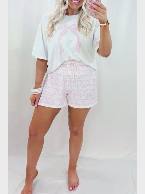 Bow Knot Two Piece Lounge Set