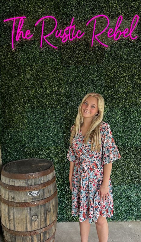 Floral Print Florence Hem Casual Dress