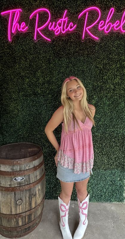 V Neck Sleeveless Floral Print Contrast Tunic Top