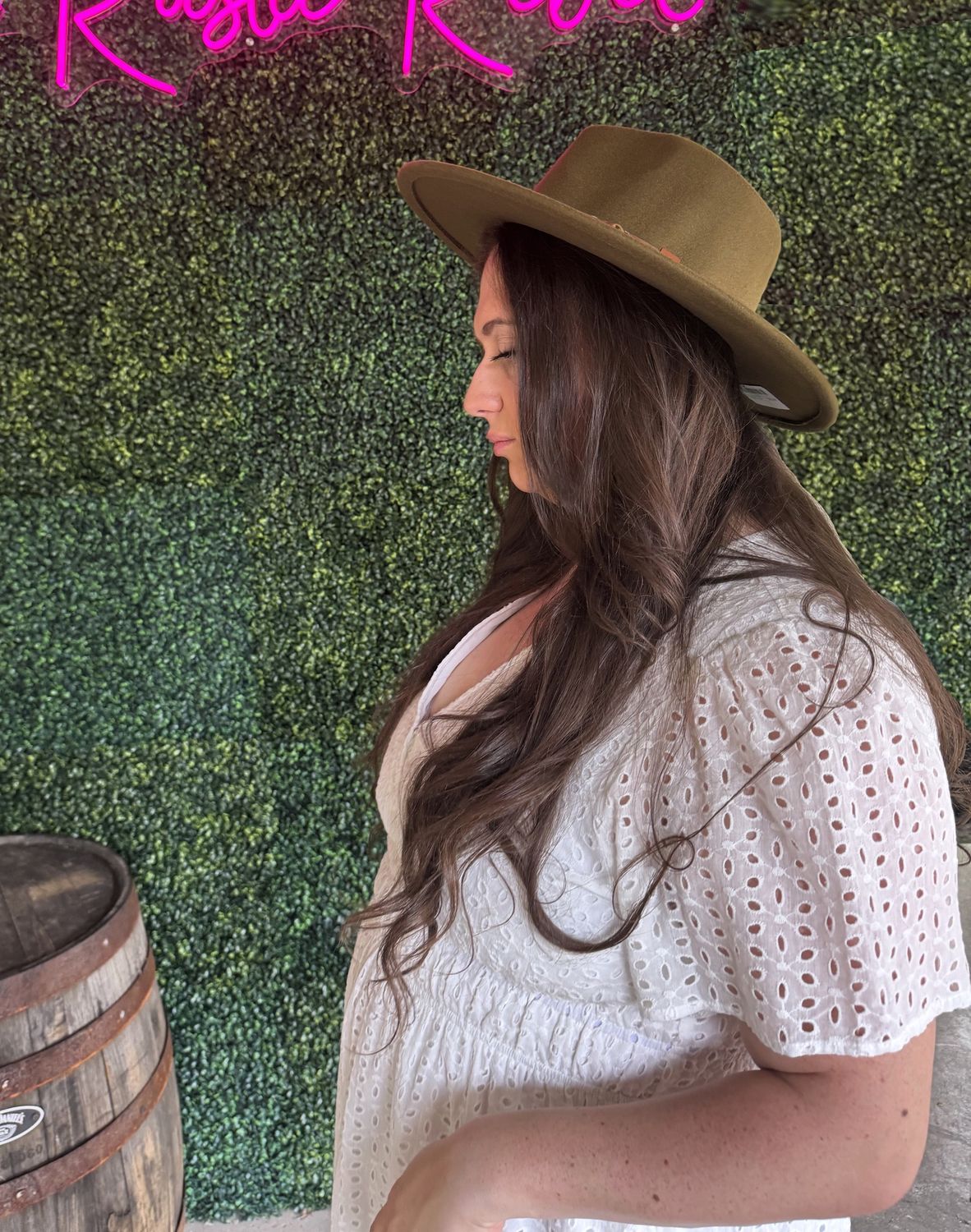 On A Journey Wide Brim Hat - Olive