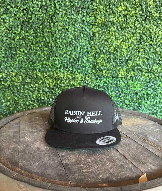 MHC Raising Hell With The Hippies And Cowboys Trucker Hat