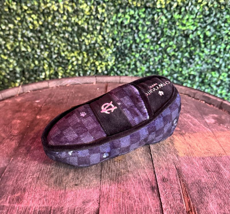 Black Checker Chewy Vuitton Loafer Squeaker