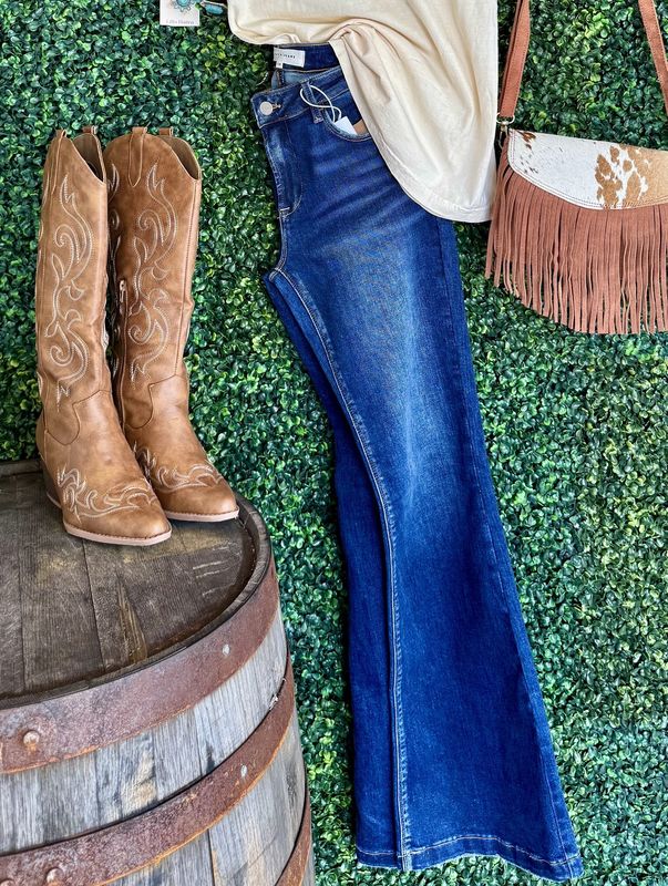 Low Rise Flare Jeans