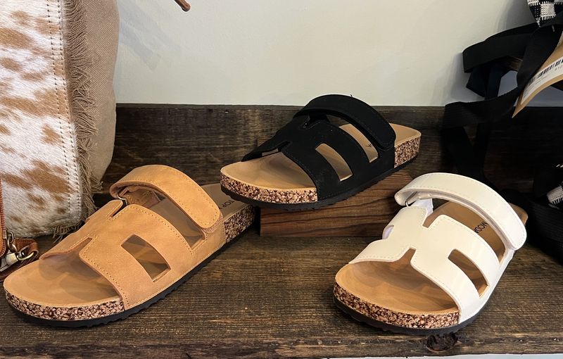 Cork Slip On Sandals