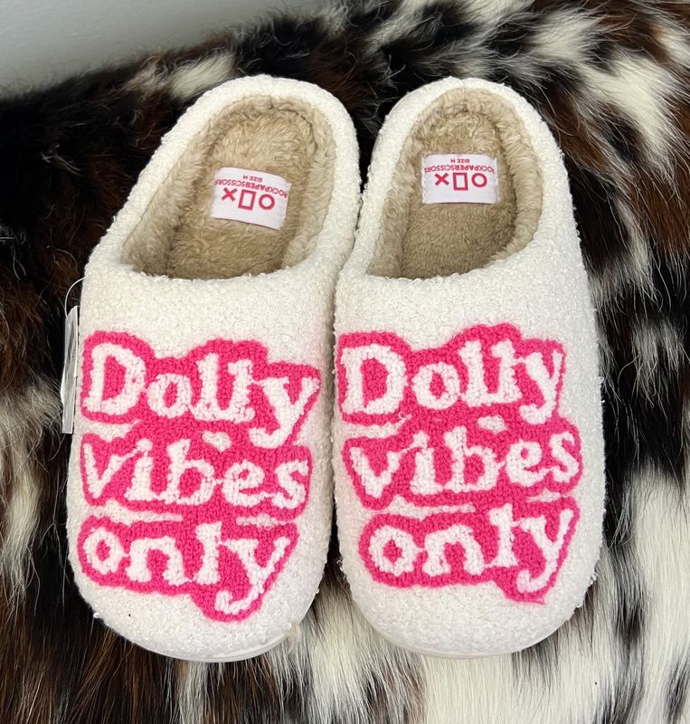 Dolly Vibes Only Slippers
