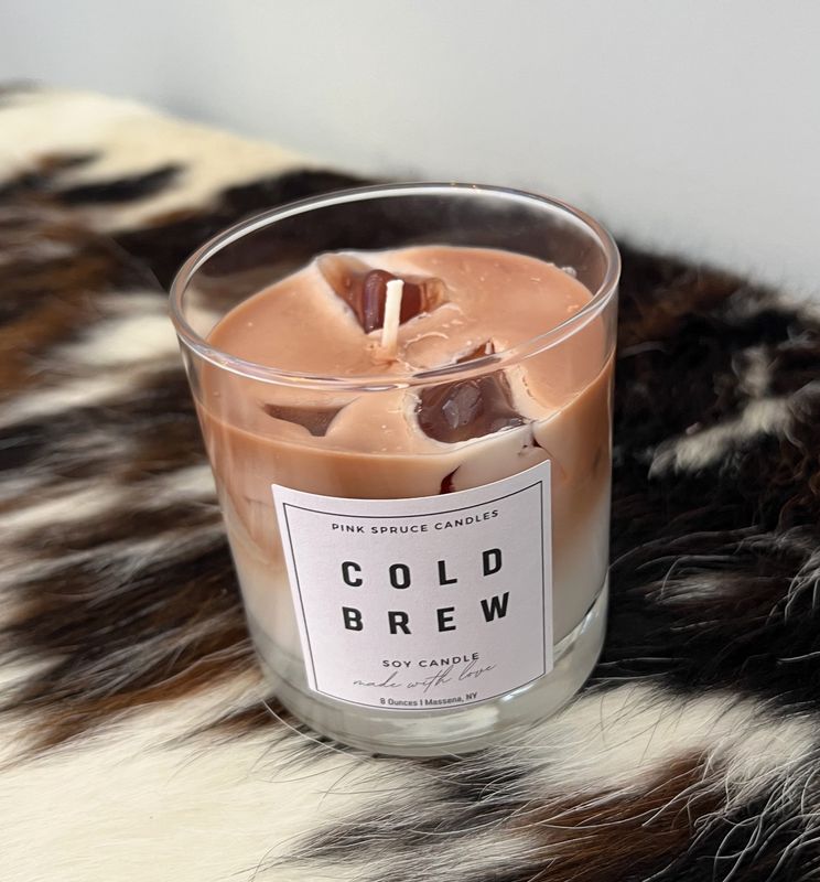 Handpoured Soy Wax Cold Brew Iced Coffee Candle