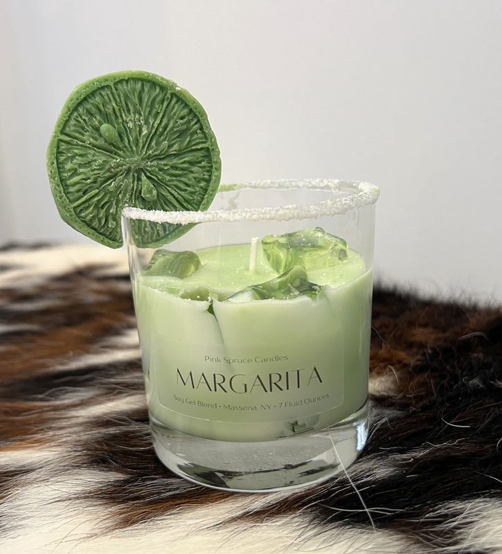 Realistic Hand Poured Soy Gel Wax Margarita Candle