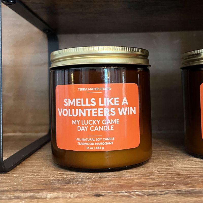 Smells Like A Volunteers Win | Lucky Game Day Candle