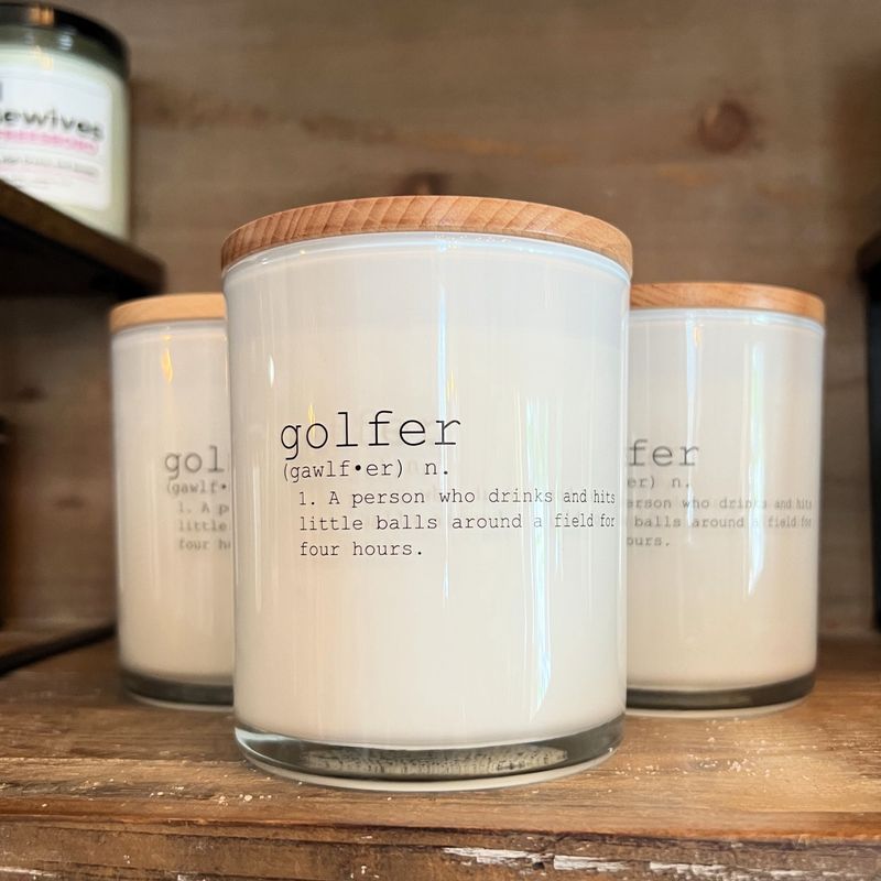 Golfer Defintion Soy Candle