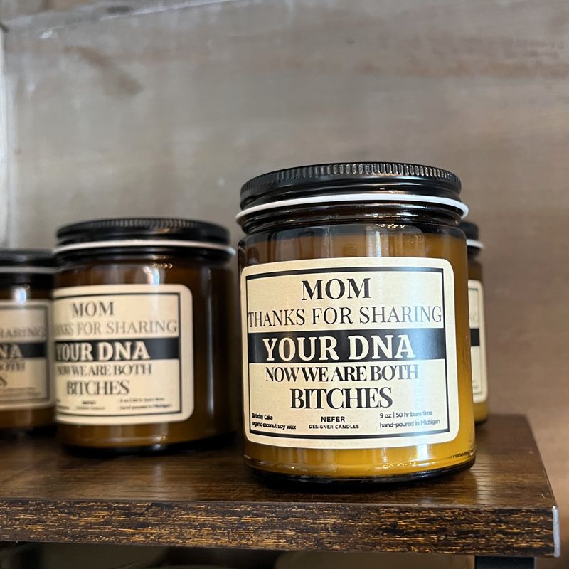 Mom Thanks For Sharing Your Dna | Laughing Light Candle Collection