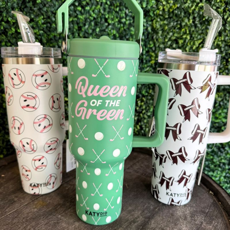 Queen of the Green Golf Tumbler with Handle