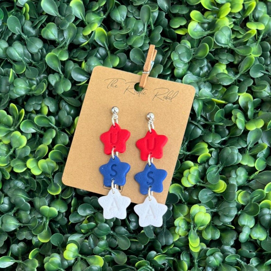 Tiered Star USA Dangles