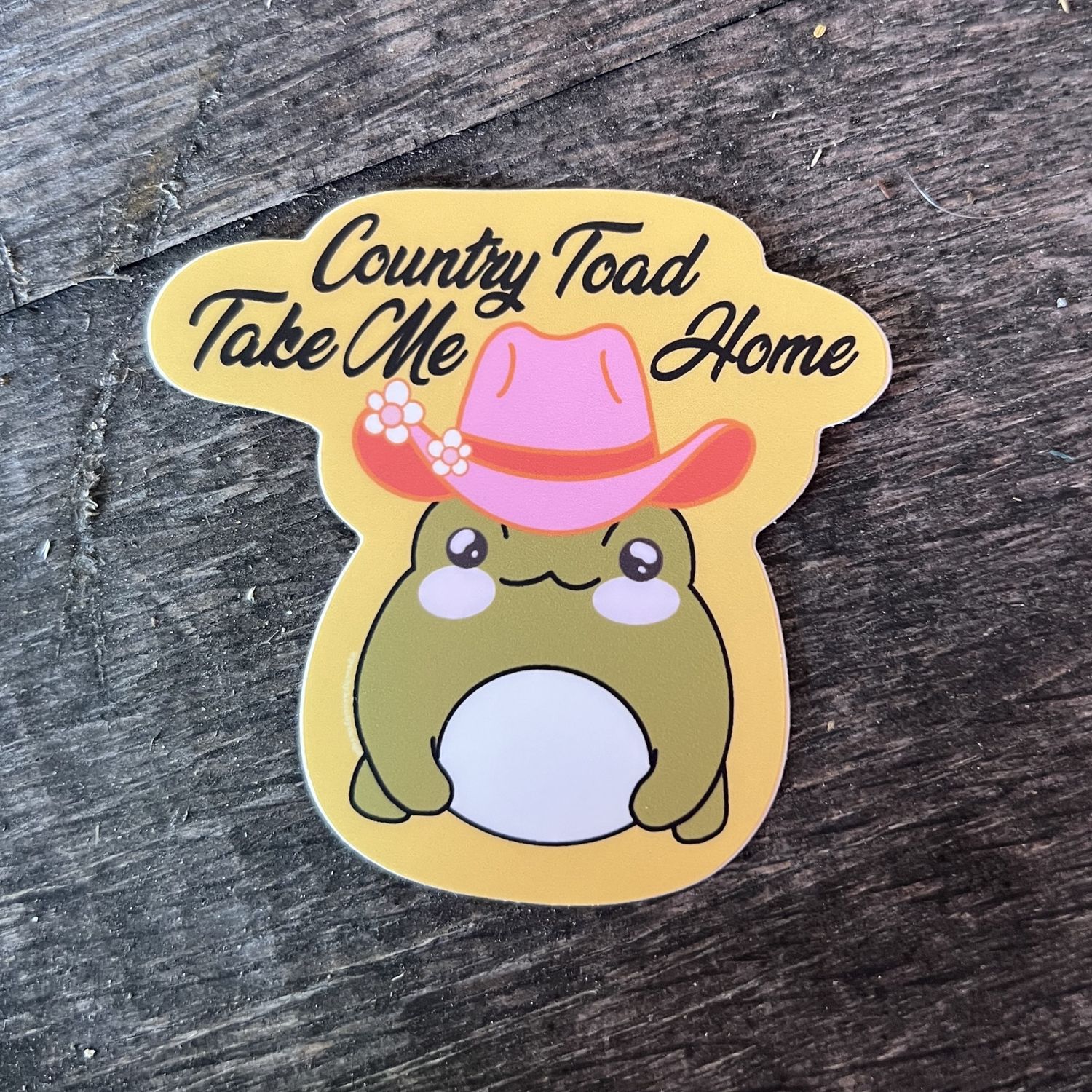Country Toad Sticker