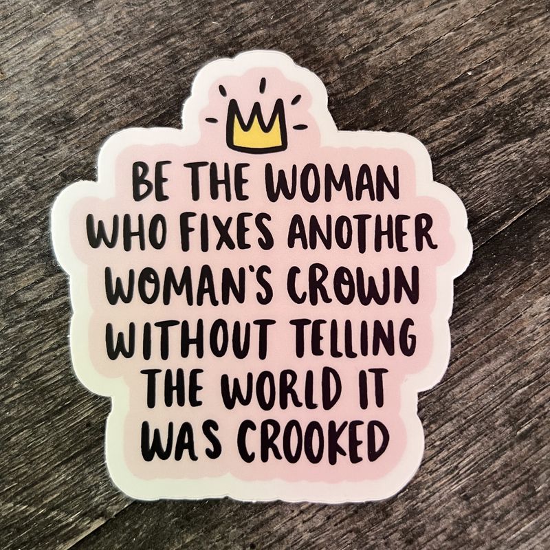 Woman&#39;s Crown Sticker