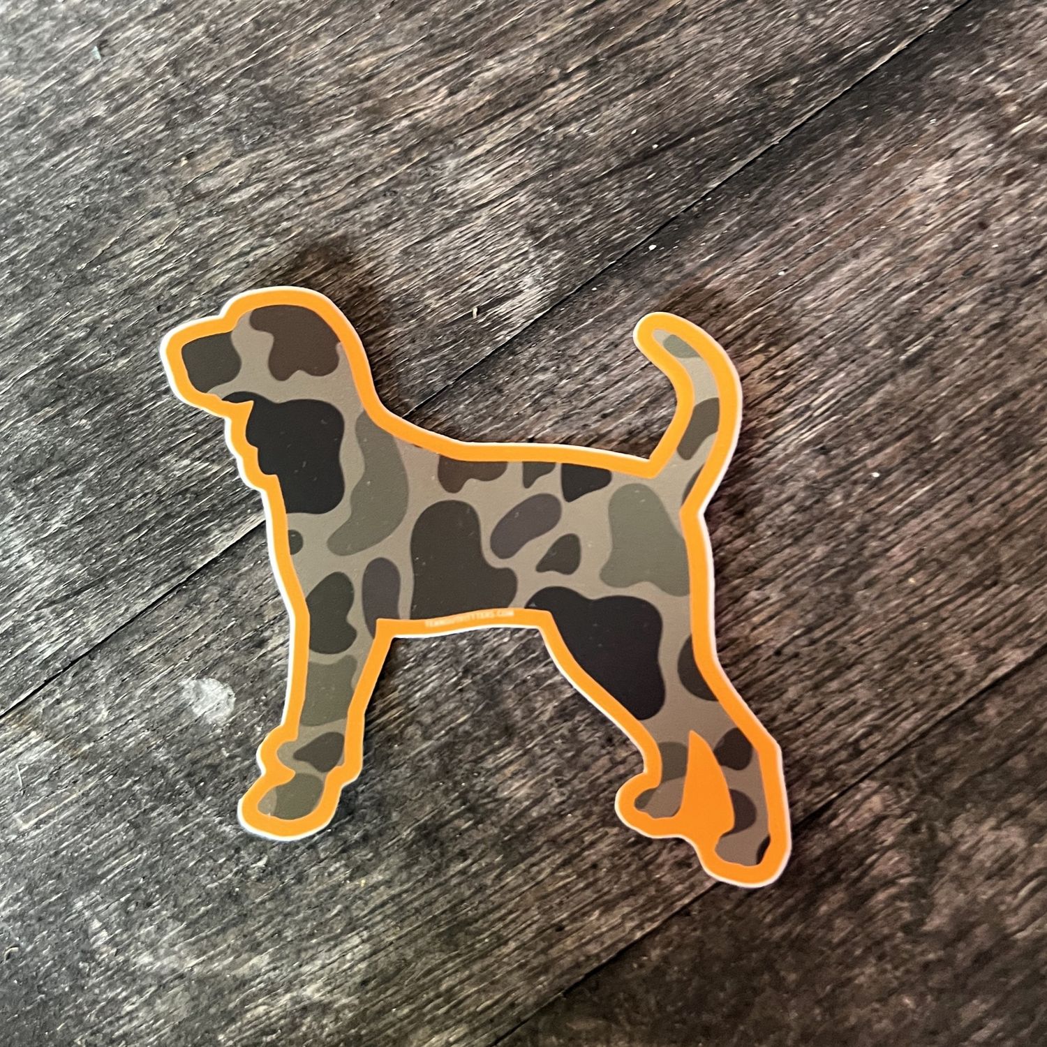 Bluetick Coonhound in Tenn™ Camo Sticker