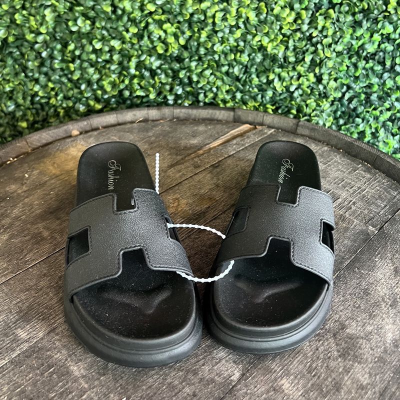 Ldc Cutout Design Open Toe Platform Slippers