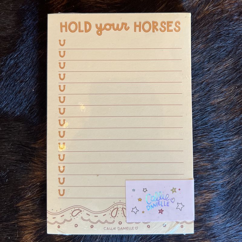 Hold Your Horses Southern Notepad