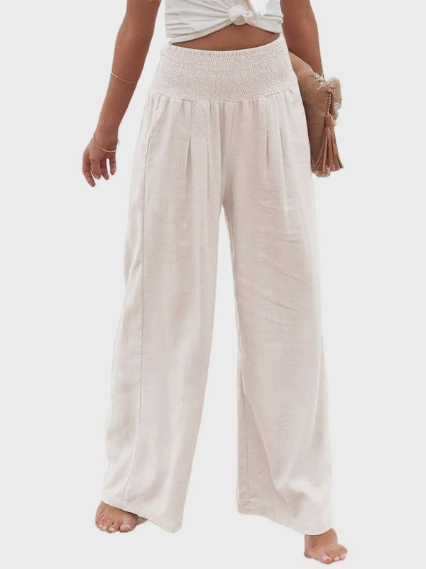 Cotton Slacks Made of Old Mid-Rise Slacks