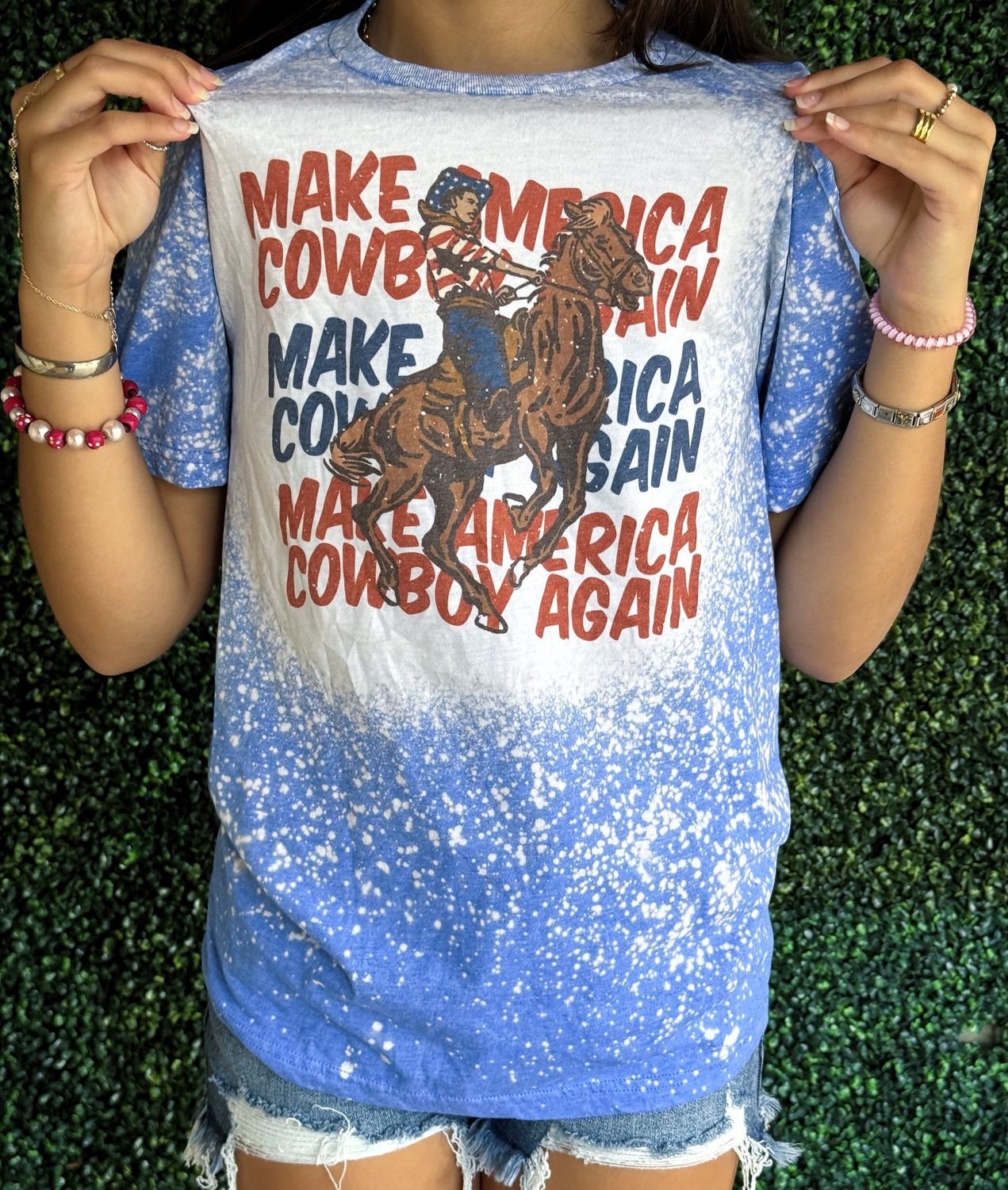 Make America Cowboy Again Western July 4th Graphic Tee, Size: 3X-Large