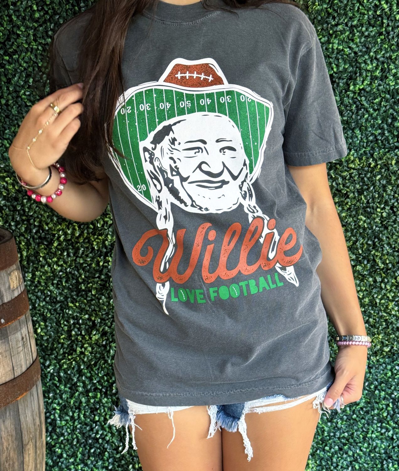 Willie Love Football Tee, Size: Small