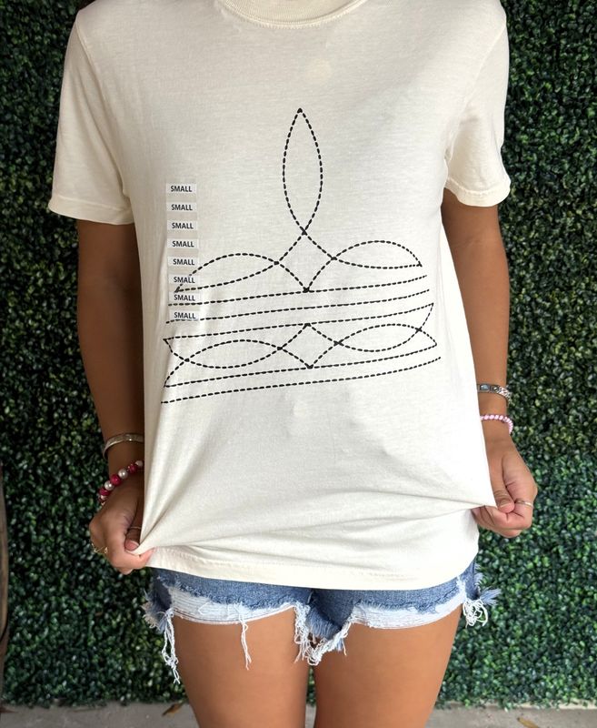 Boot Stitch Western Graphic Comfort Colors Tee