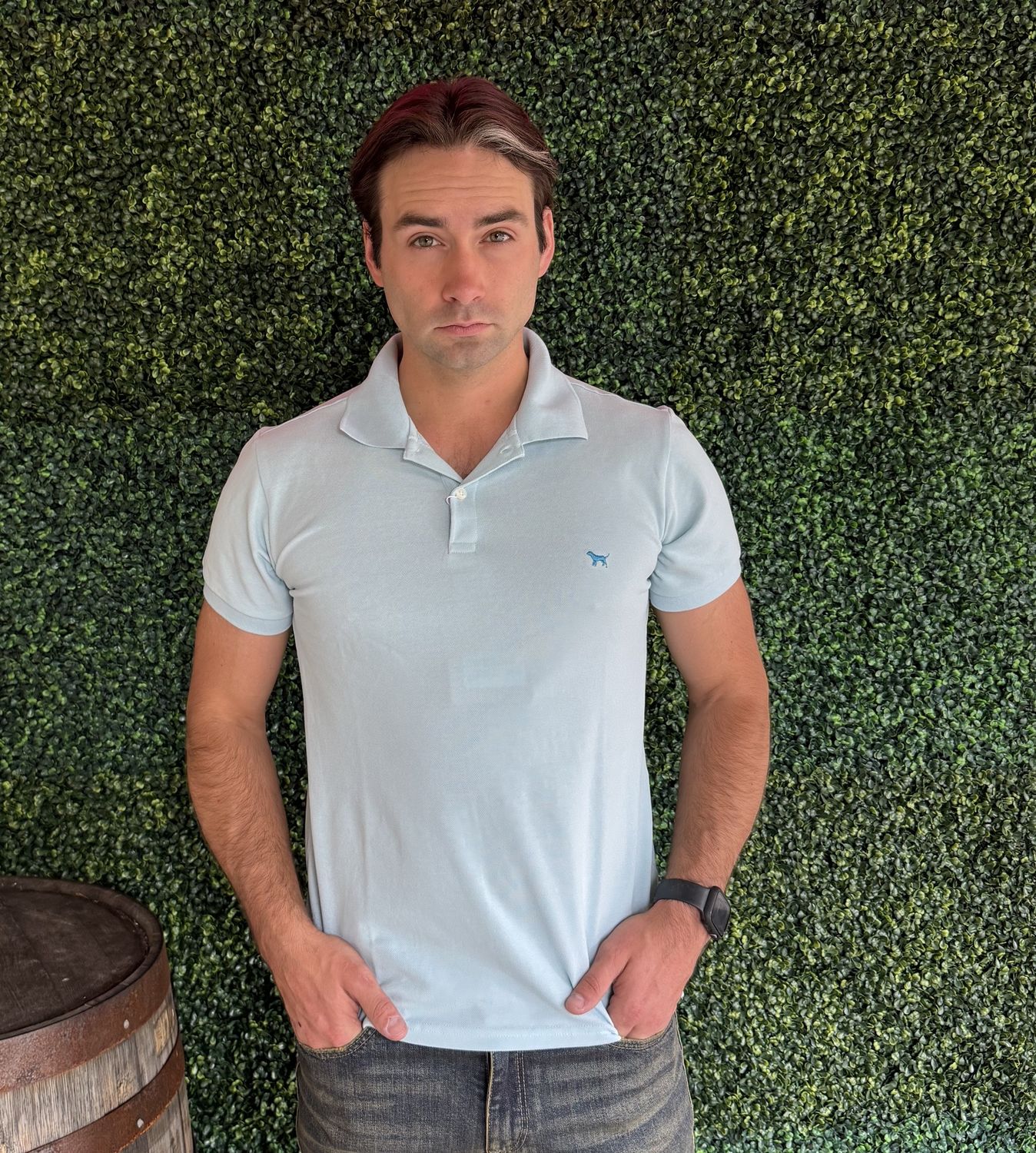 Polos-Simply Southern, Color: Light Blue, Size: Small