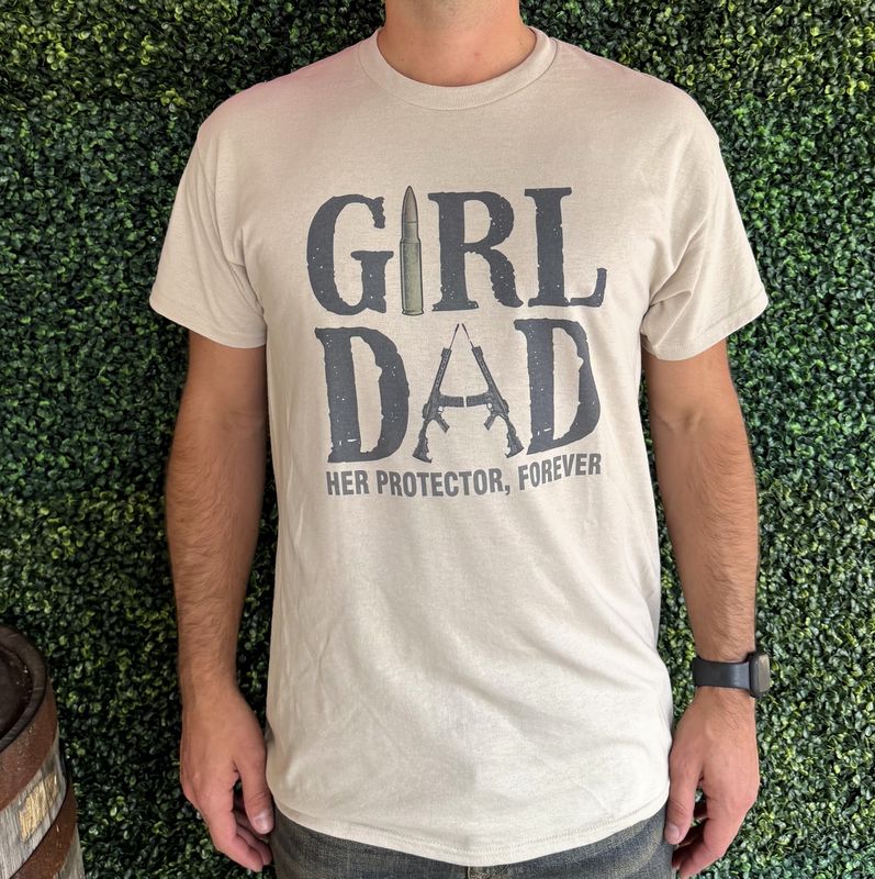 Girl Dad Her Protector Forever Graphic Tee