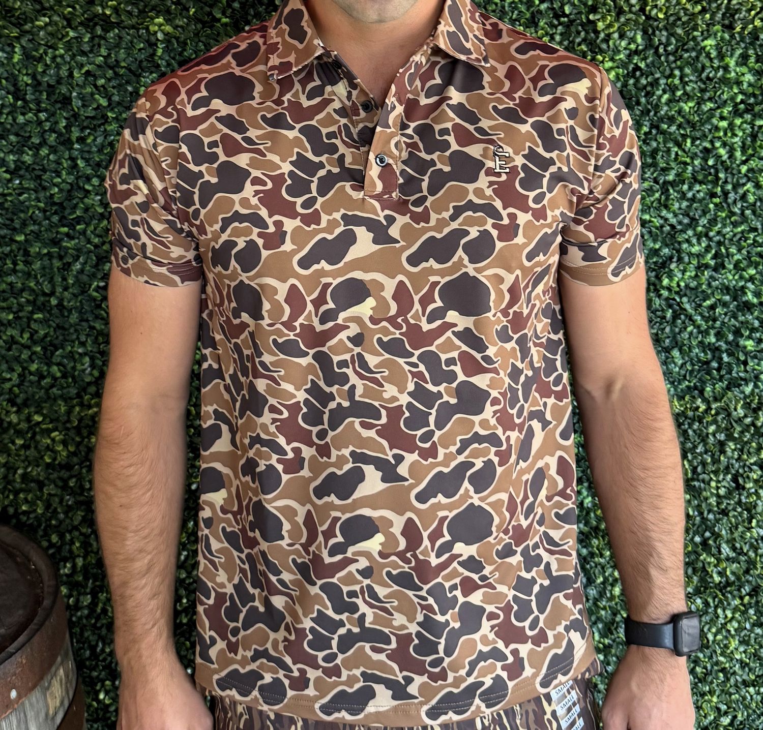Duck Camo Golf Polo, Size: small