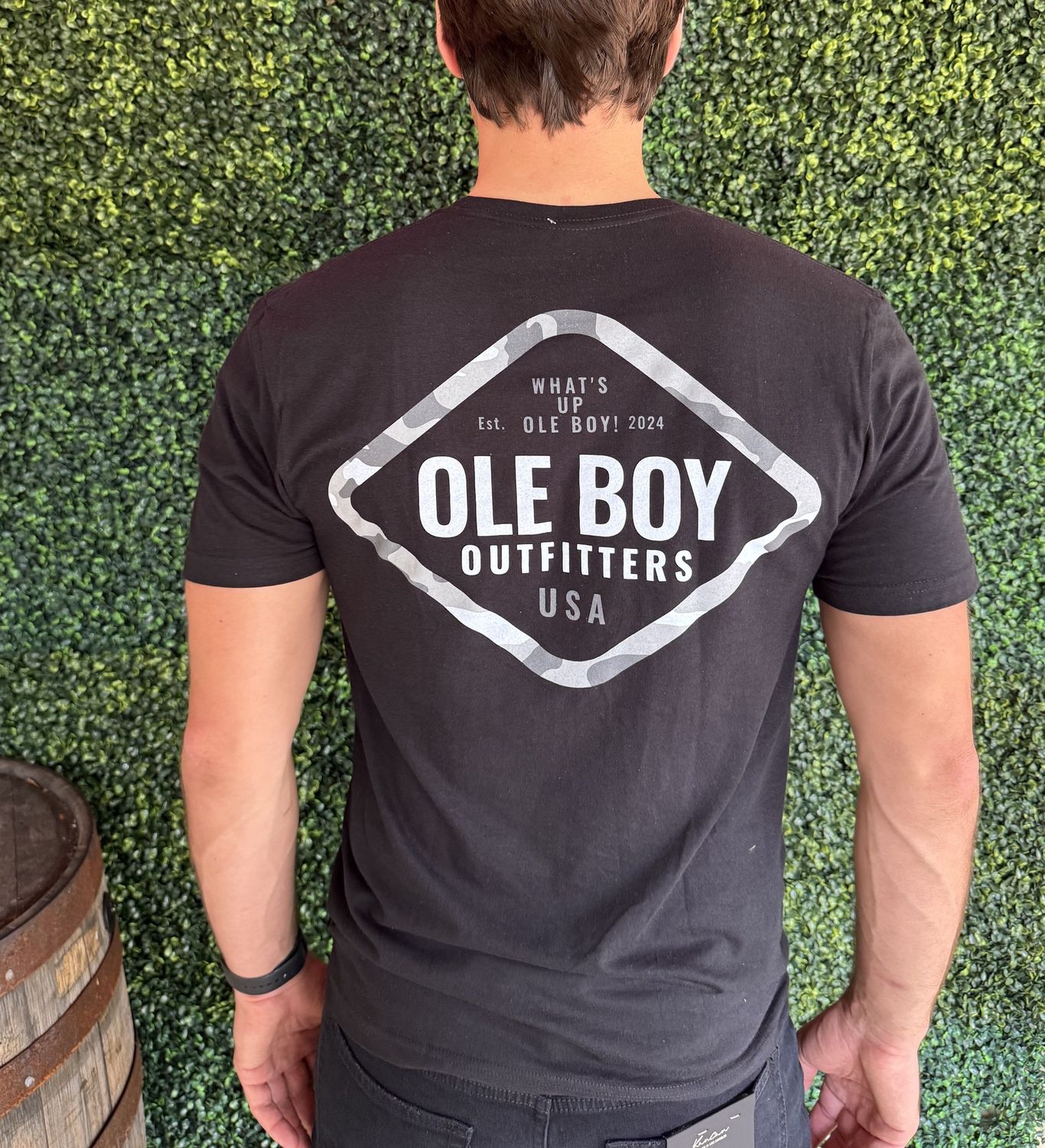 Ole Boy Camo Border Tee, Size: Small