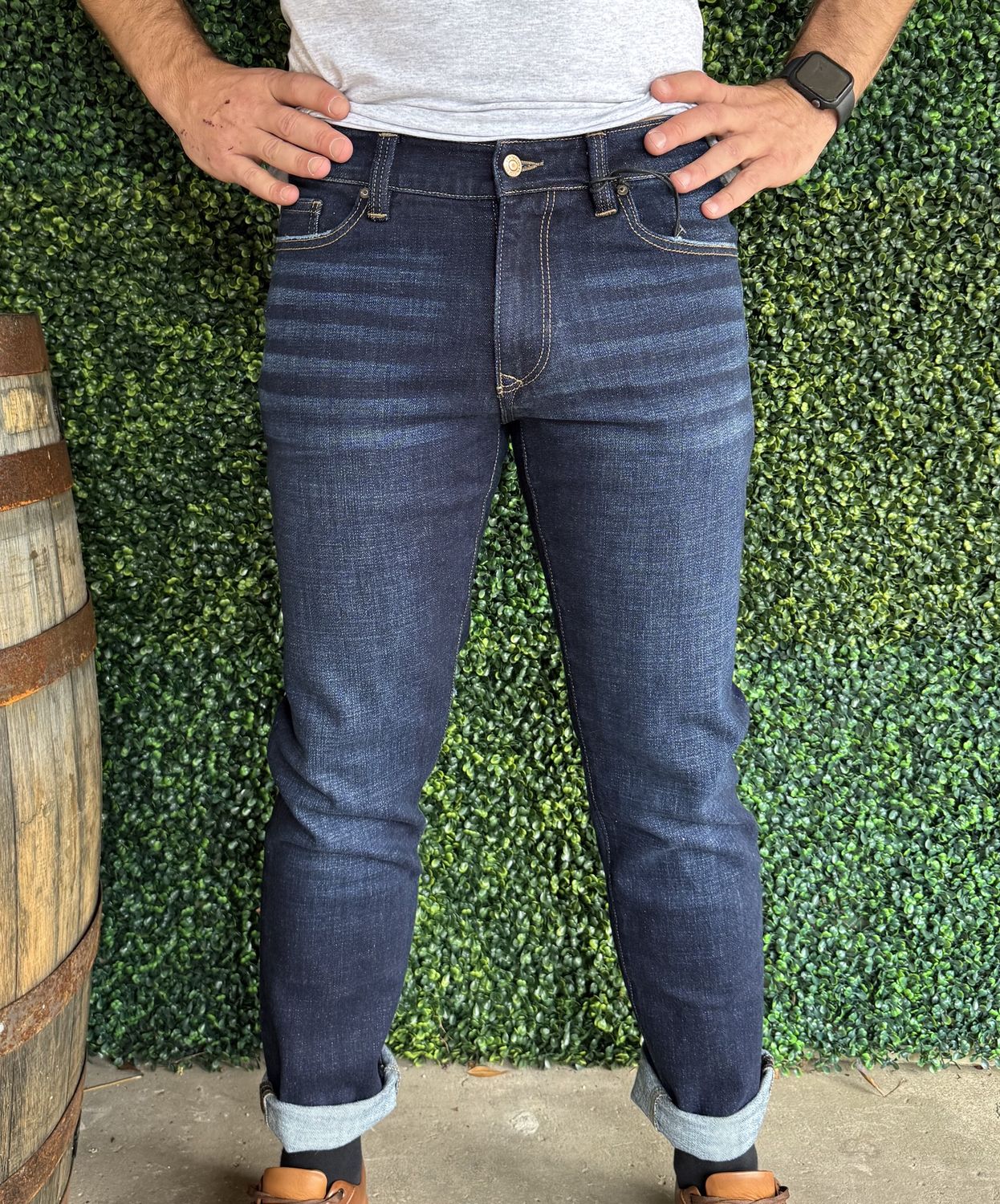 REG Real 5 Pocket Slim Straight, Size: 30