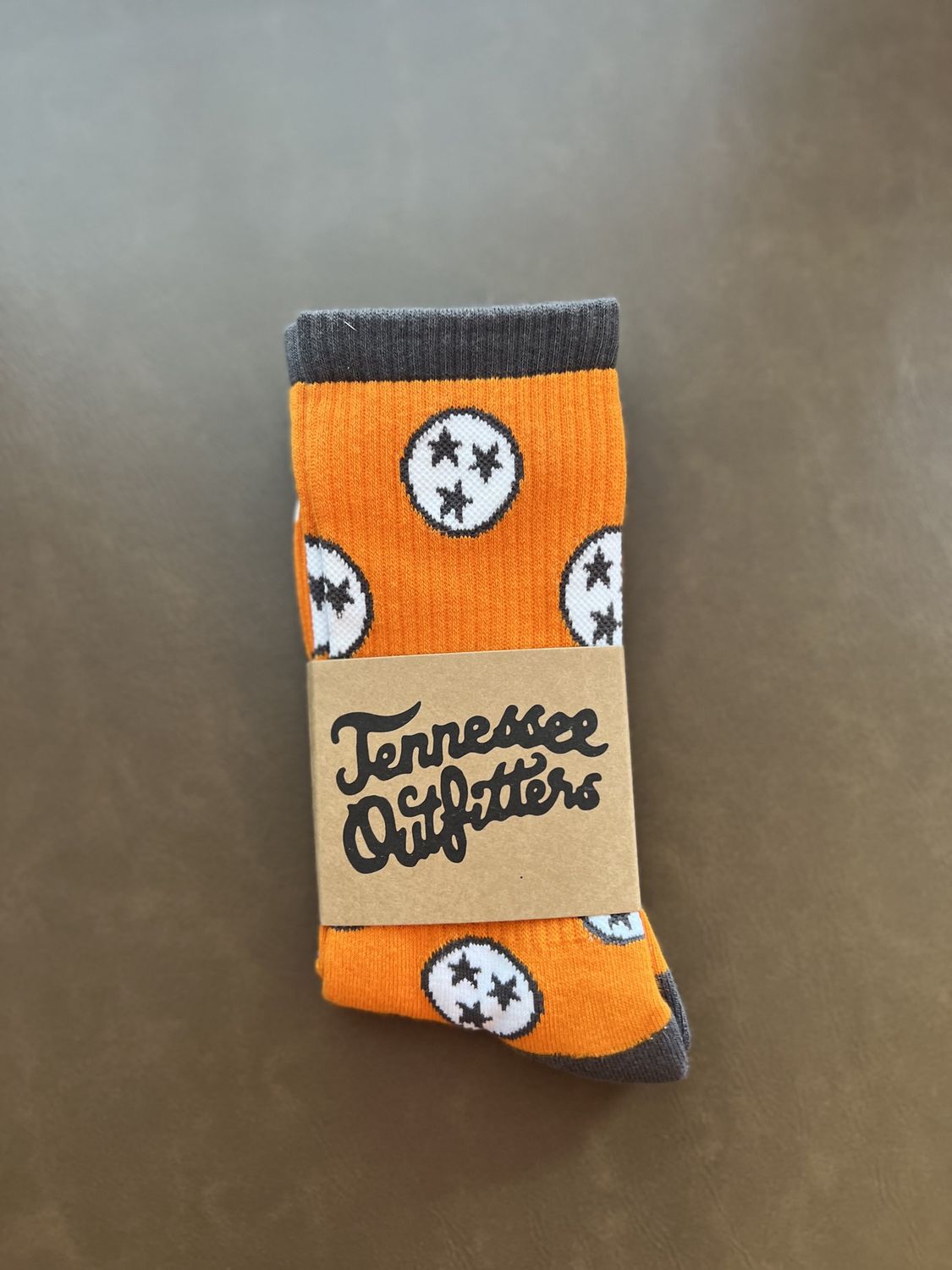 Holler Orange Tennessee Sock