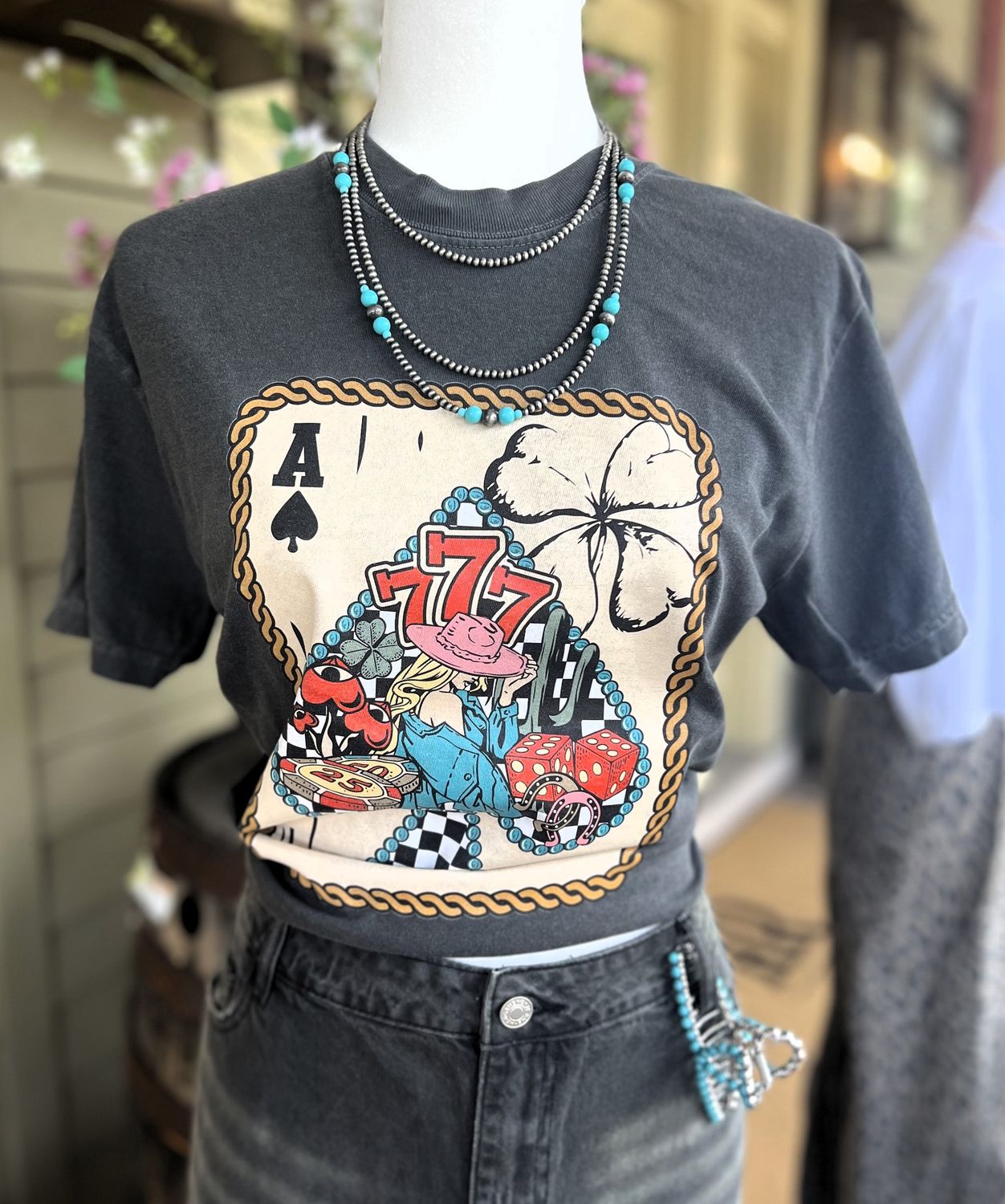 Ace Of Spades Pepper Graphic Tee, Size: Small