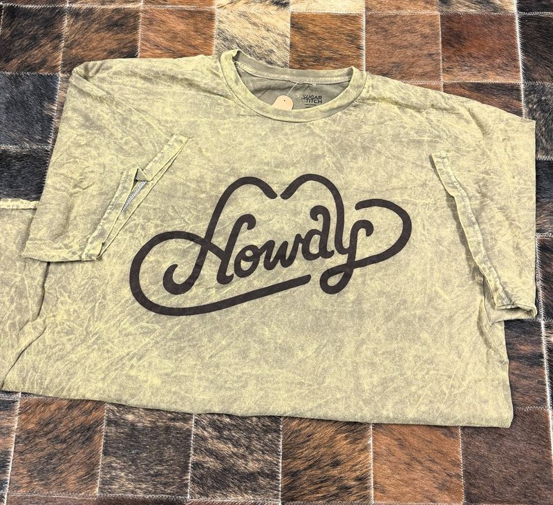 Howdy Mineral Washed Graphic Tshirt