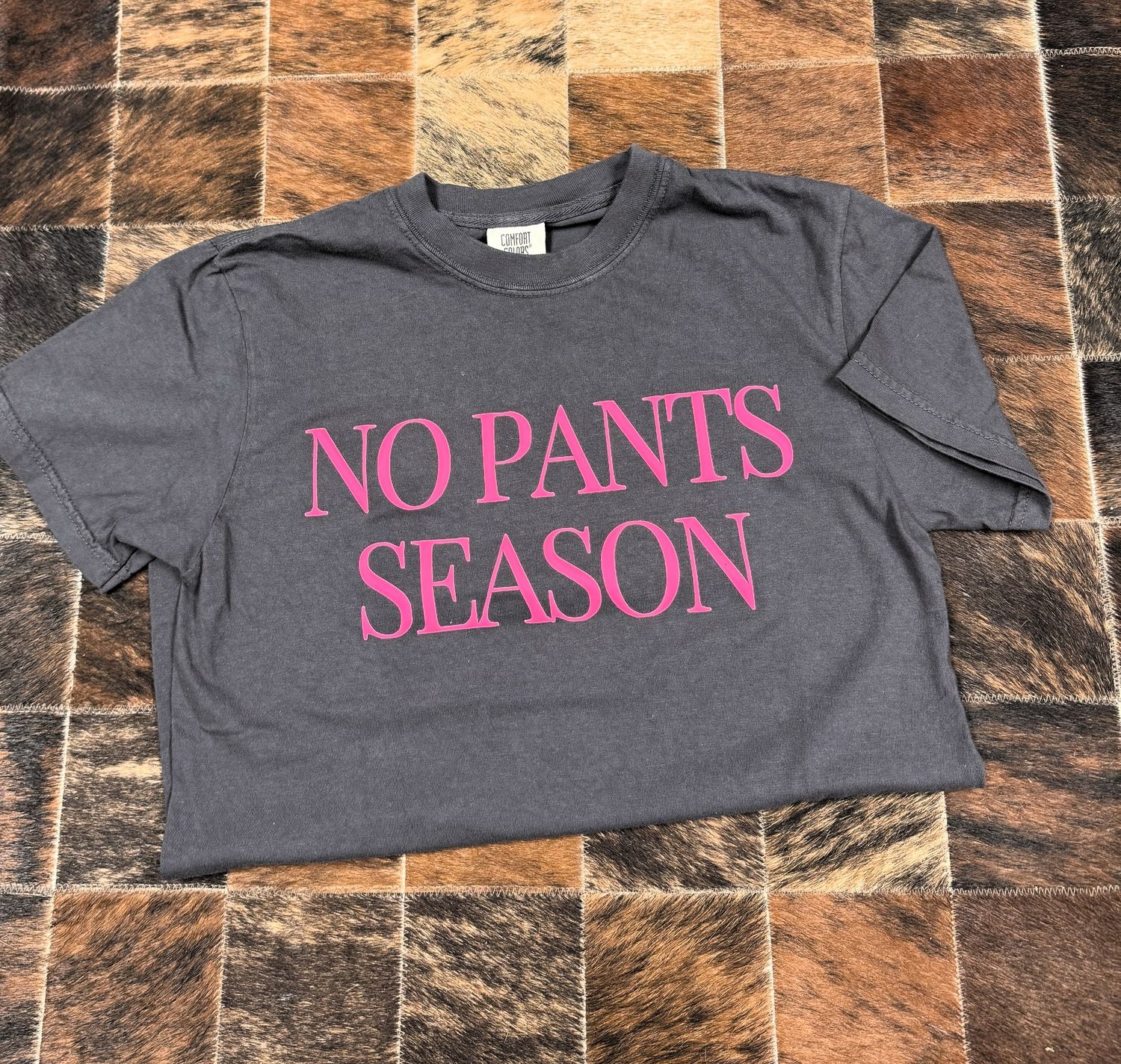 No Pants Season Graphite Graphic Tee, Size: Small